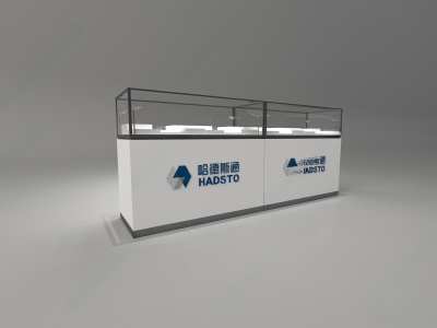 现代产品玻璃展台3D模型下载